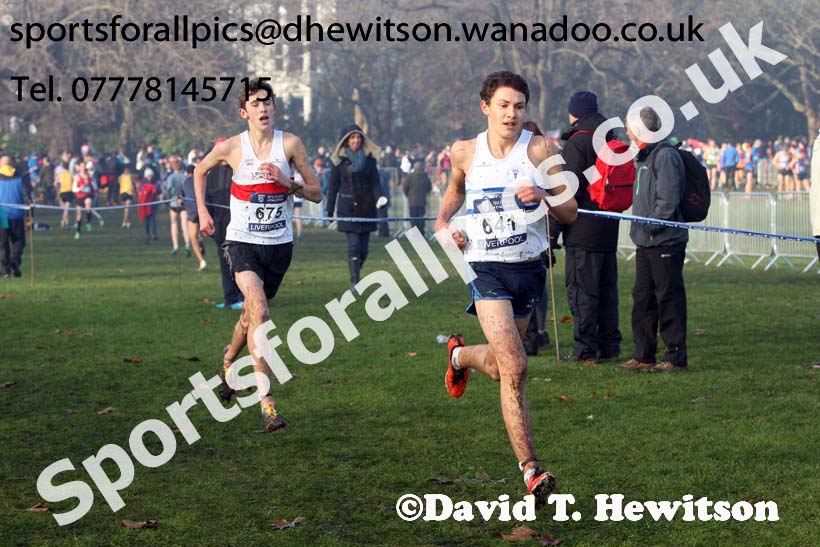 Mens under-17s, European Cross Country Trials, Sefton Park, Liverpool. Photo: David T. Hewitson/Sports for All Pics